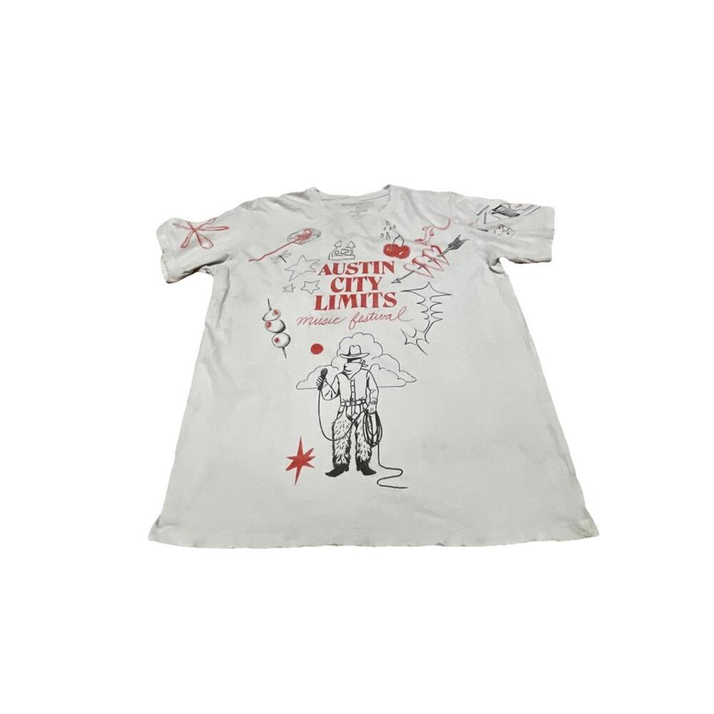 Brandon Maxwell ‘For ACL Festival’ Pre-Distressed Shirt M Austin City Limits H96